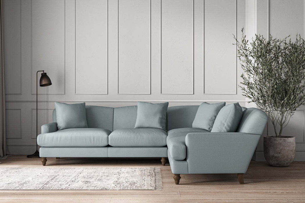 Deni Super Grand Right Hand Corner Sofa - Recycled Cotton Horizon