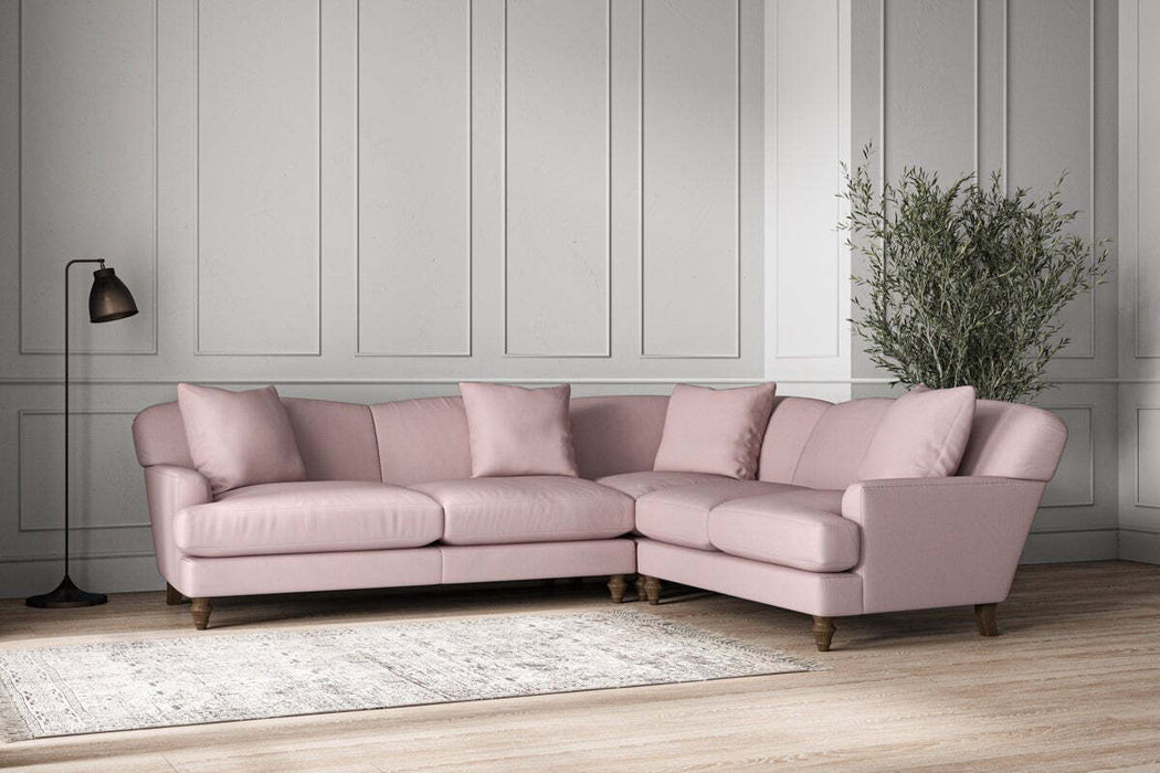 Deni Super Grand Right Hand Corner Sofa - Recycled Cotton Lavender