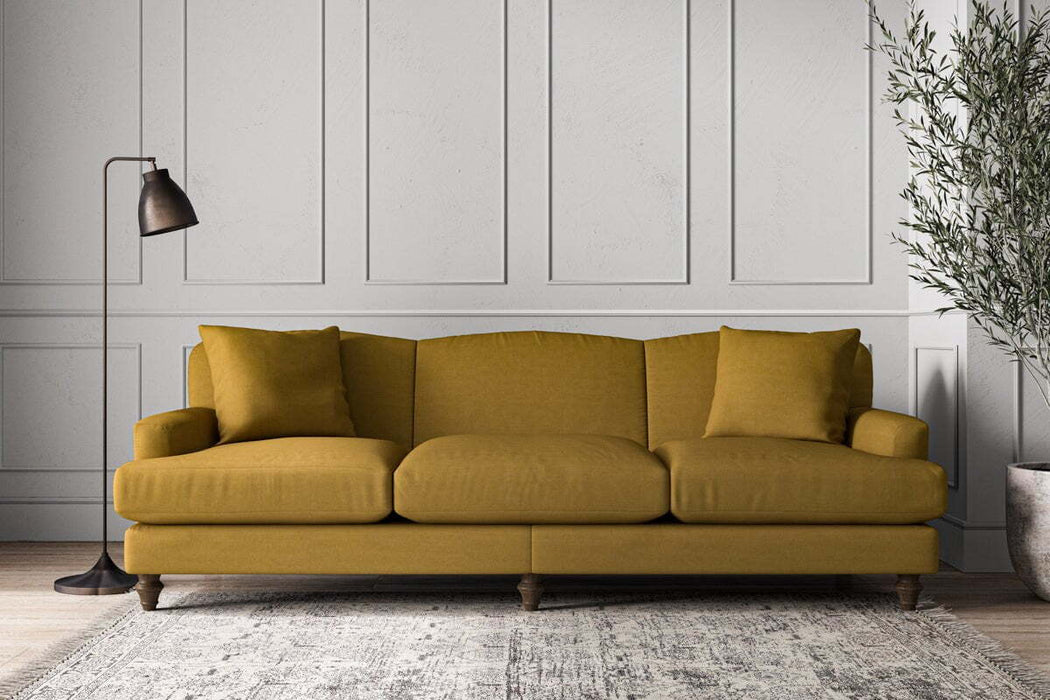 Deni Super Grand Sofa - Recycled Cotton Ochre