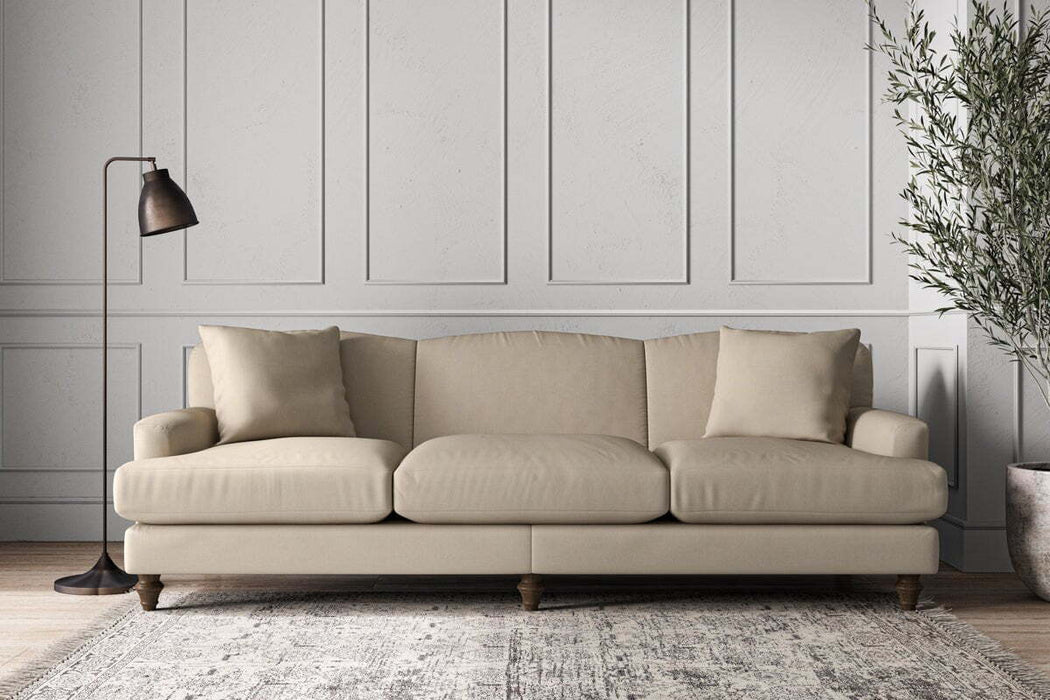 Deni Super Grand Sofa - Recycled Cotton Stone