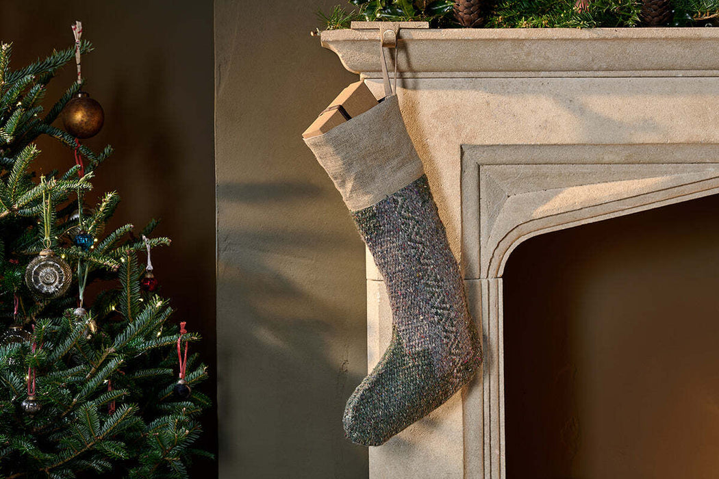 Dhanda Recycled Wool Stocking Moss Natural