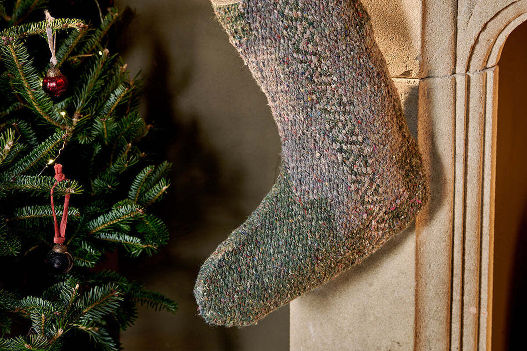 Dhanda Recycled Wool Stocking Moss Natural