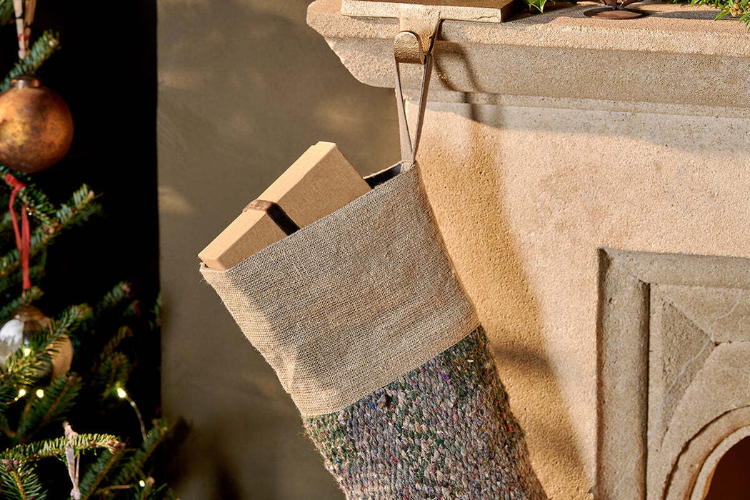 Dhanda Recycled Wool Stocking Moss Natural