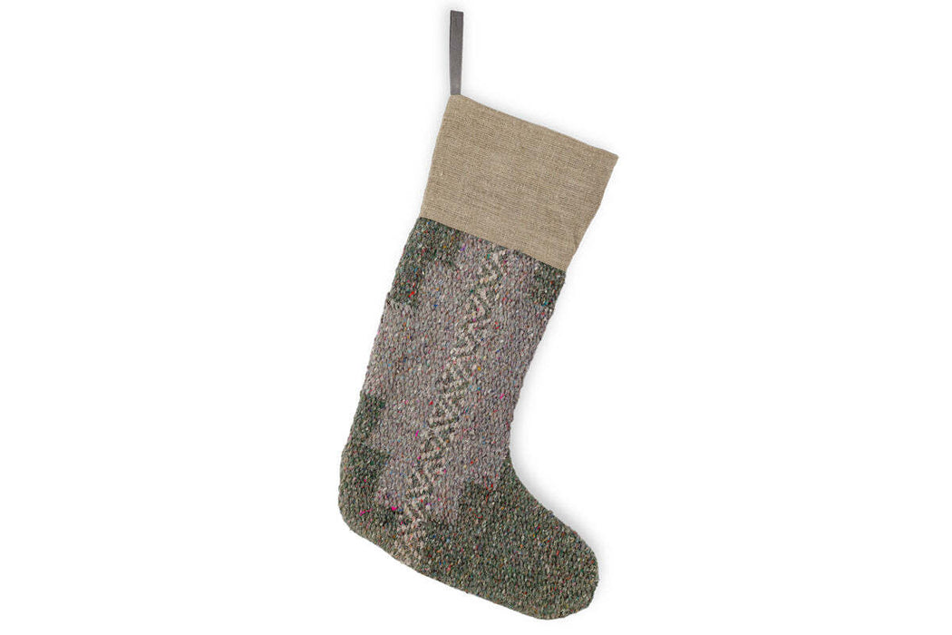 Dhanda Recycled Wool Stocking Moss Natural