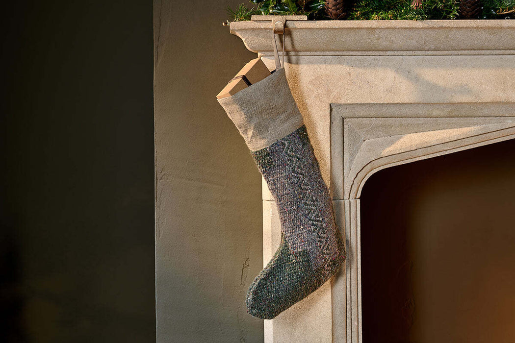 Dhanda Recycled Wool Stocking Moss Natural