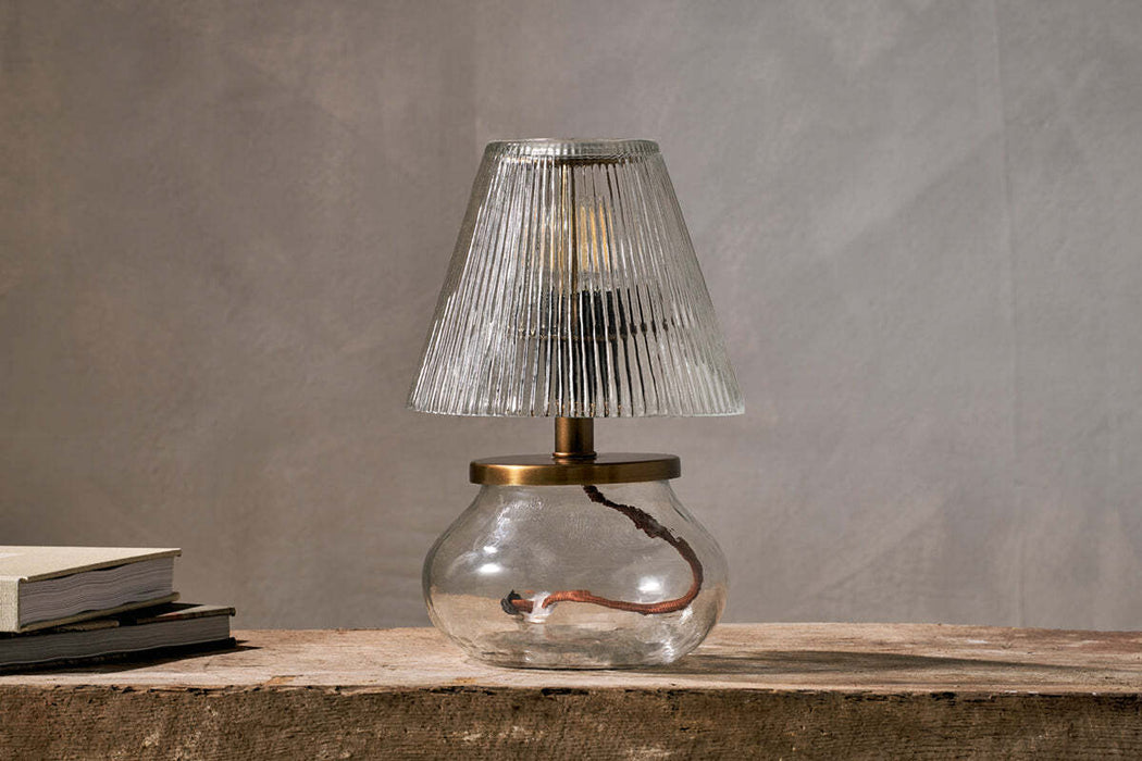 Dimalai Recycled Glass Table Lamp Clear