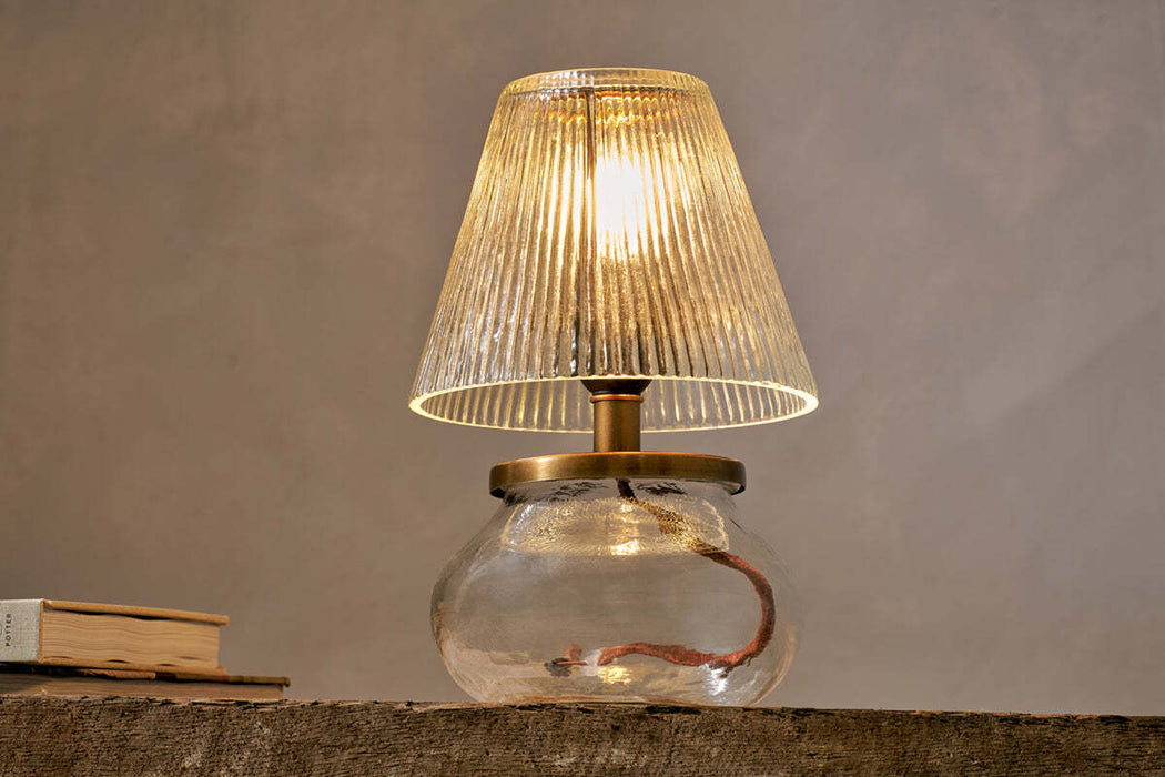 Dimalai Recycled Glass Table Lamp Clear