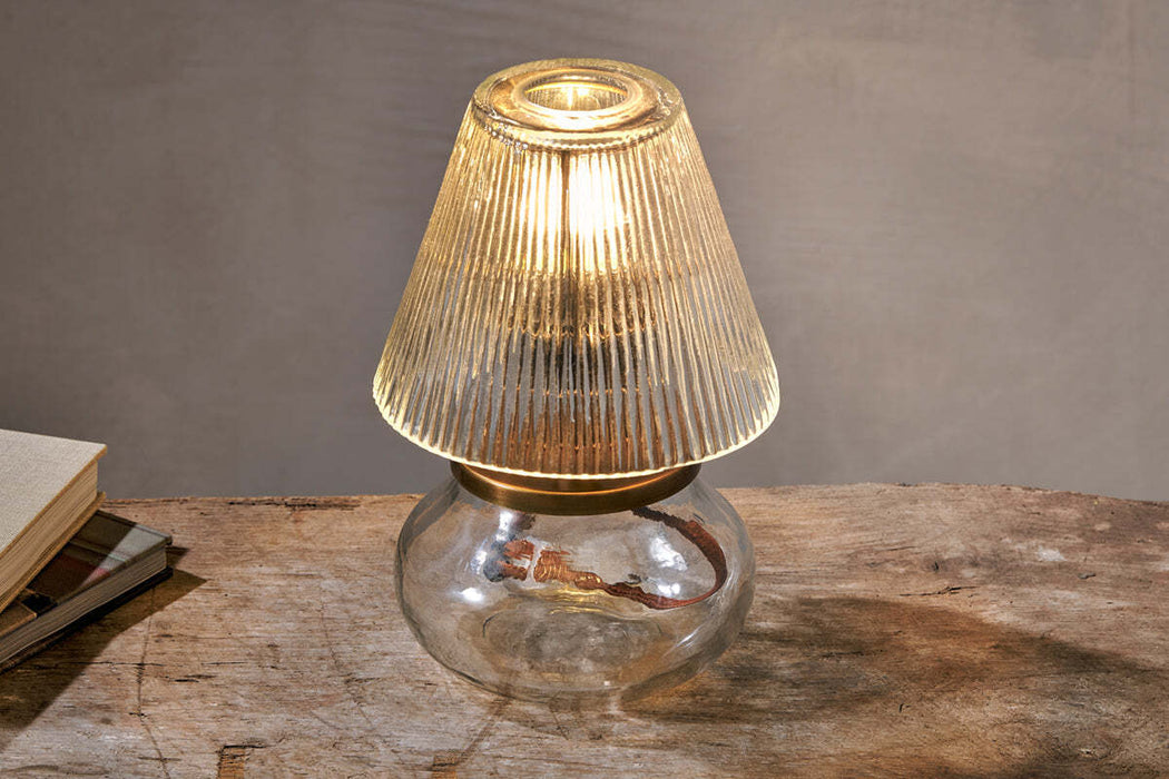 Dimalai Recycled Glass Table Lamp Clear