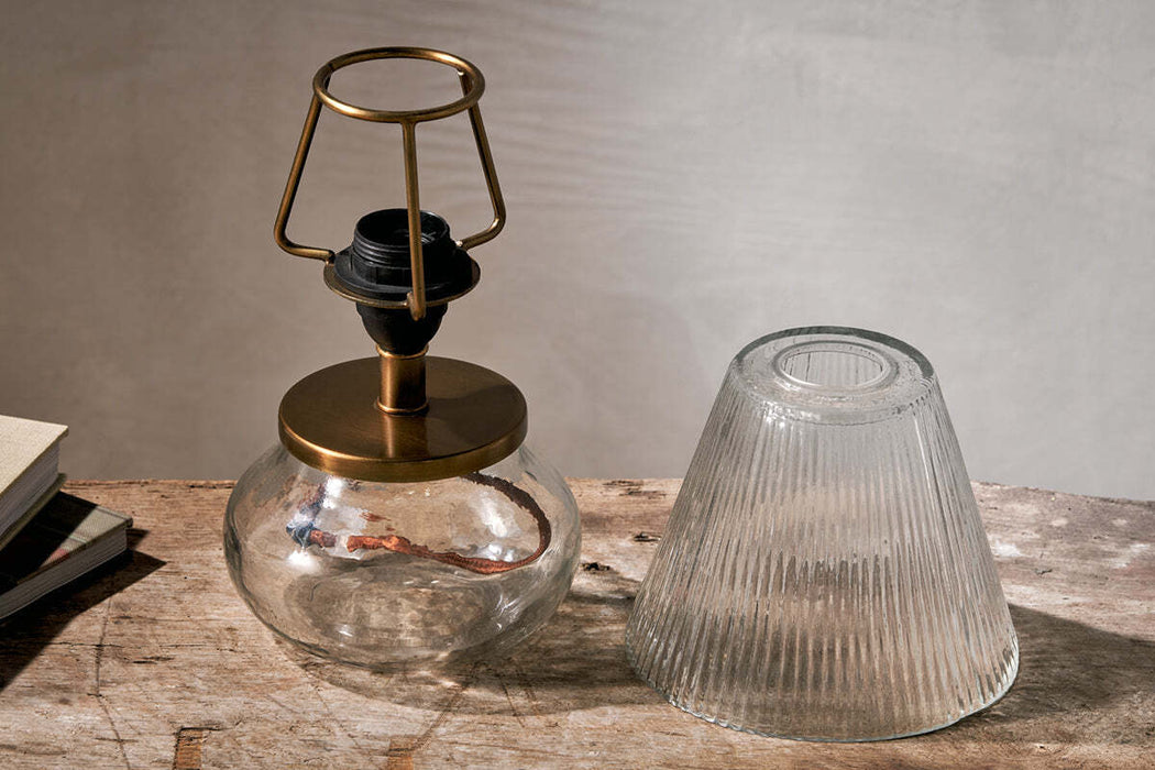 Dimalai Recycled Glass Table Lamp Clear