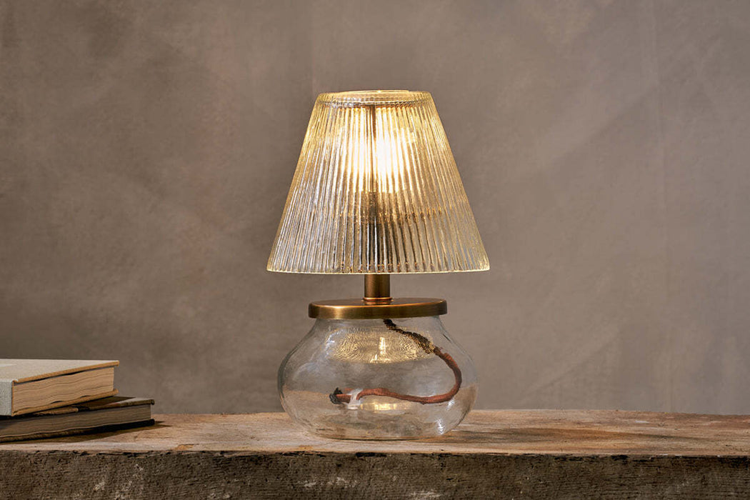 Dimalai Recycled Glass Table Lamp Clear