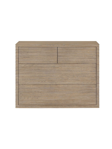 Willow Ribbed Oak Chest of Drawers