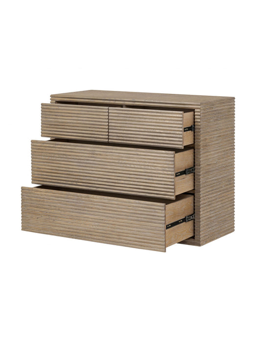 Willow Ribbed Oak Chest of Drawers
