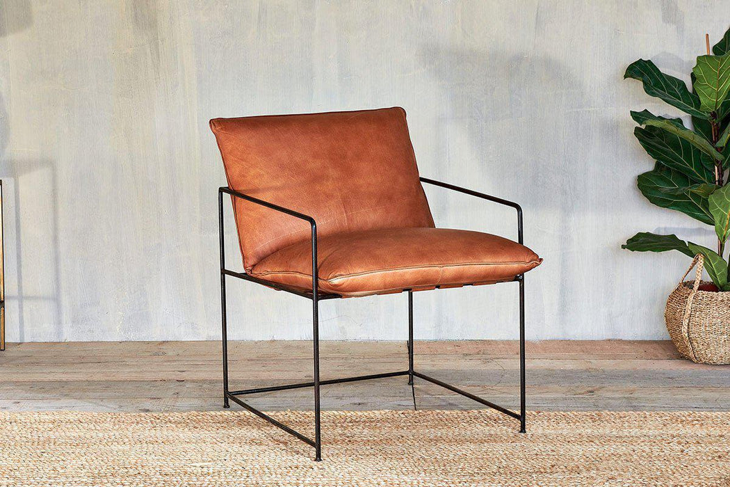 Durium Leather Lounger Aged Tan