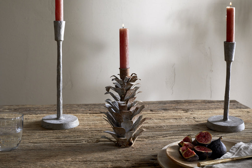 Elagalu Pine Cone Candle Holder Zinc