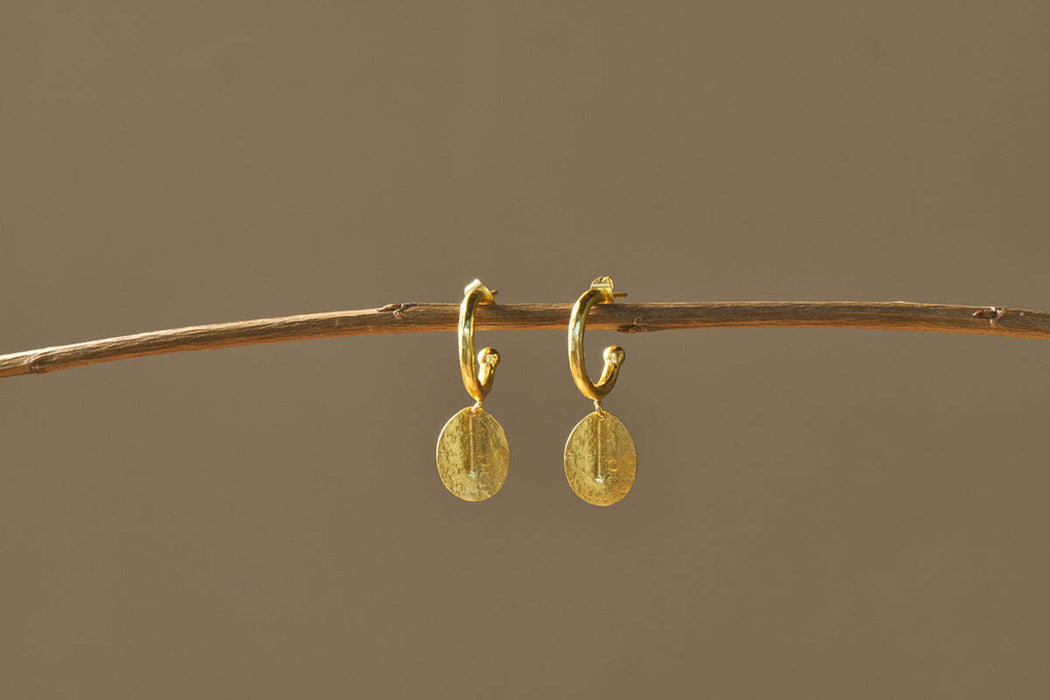 Esta Hoop Earrings Gold One Size