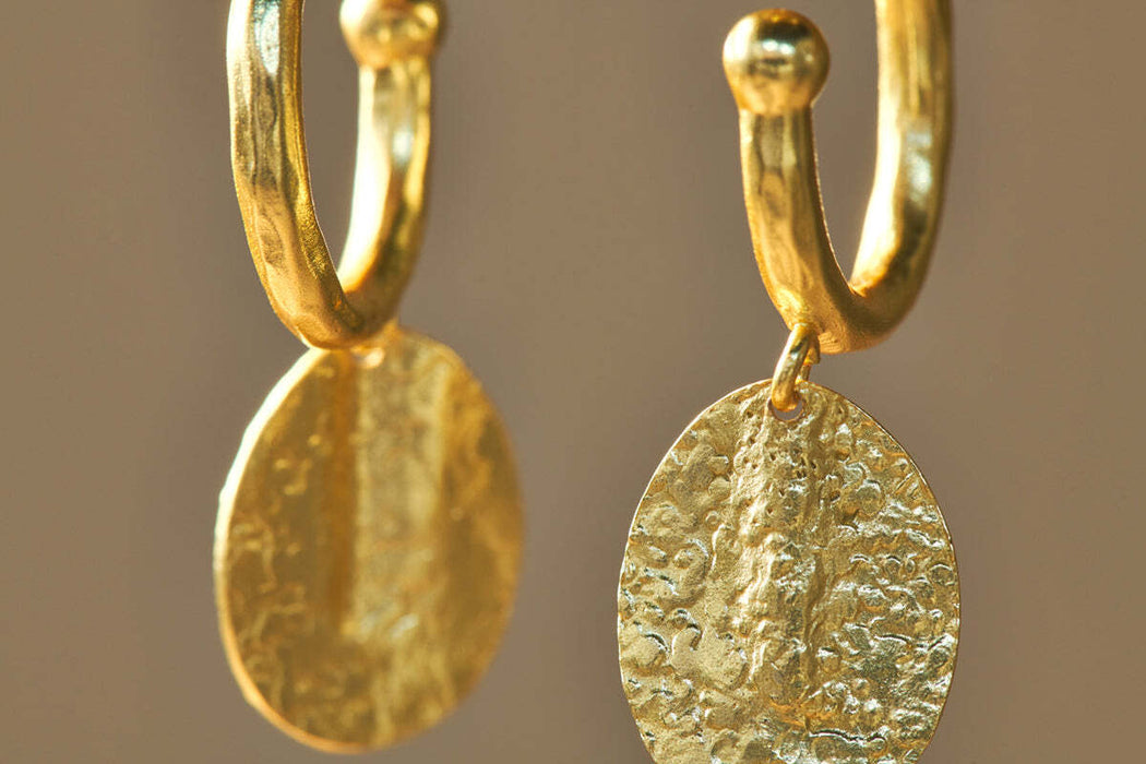 Esta Hoop Earrings Gold One Size