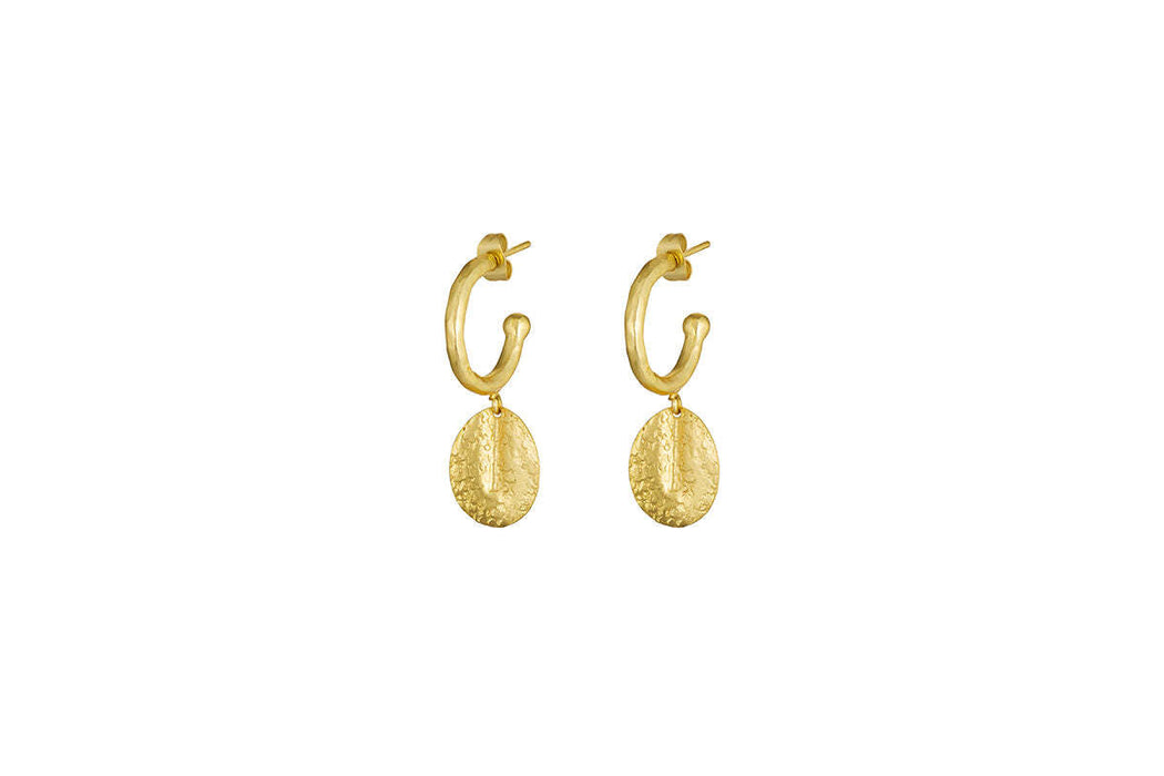 Esta Hoop Earrings Gold One Size