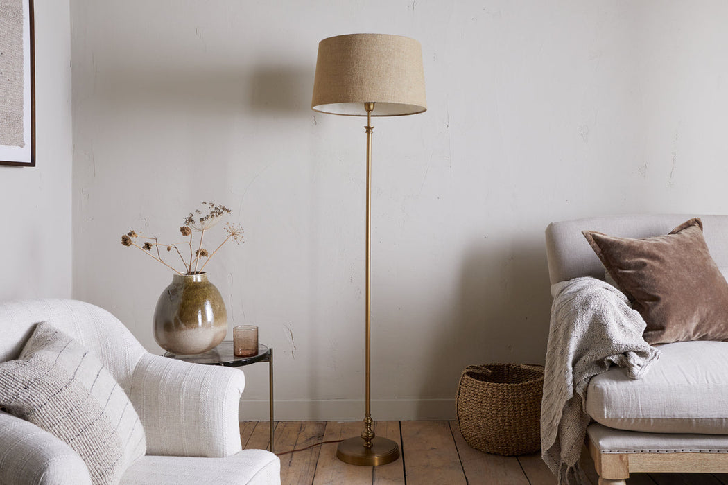 Ehadi Antique Floor Lamp Antique Brass