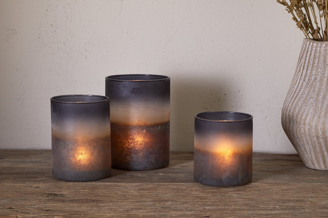 Etti Tealight Holders Navy Smoke