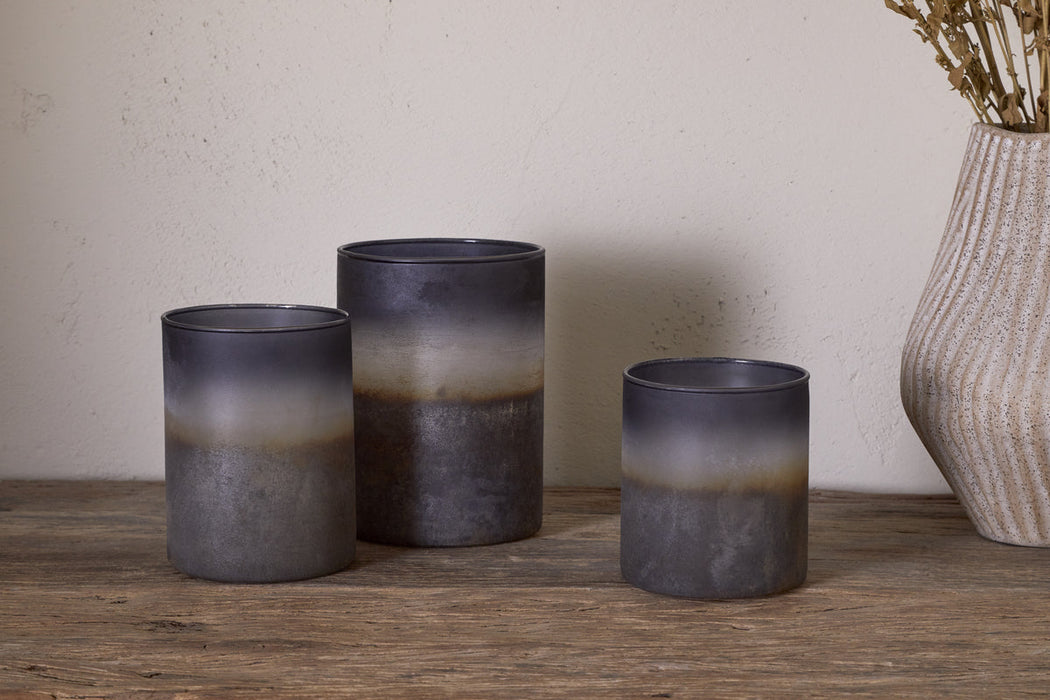Etti Tealight Holders Navy Smoke