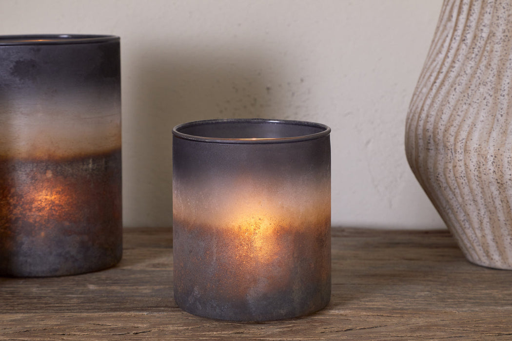 Etti Tealight Holders Navy Smoke