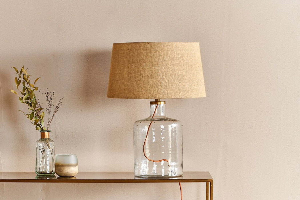 Edina Recycled Glass Table Lamp Clear Small