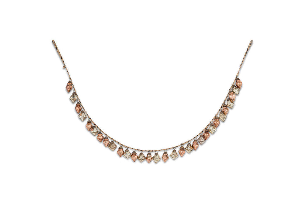 Ekiti Bauble Garland Antique Gold Rust