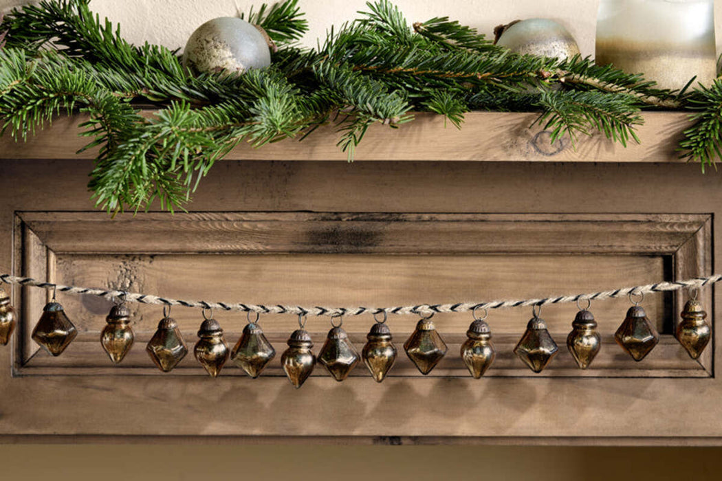 Ekiti Bauble Garland Antique Gold