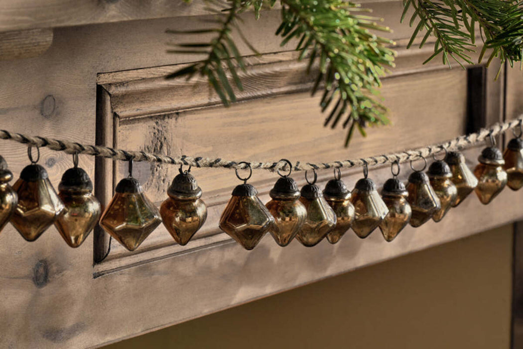 Ekiti Bauble Garland Antique Gold