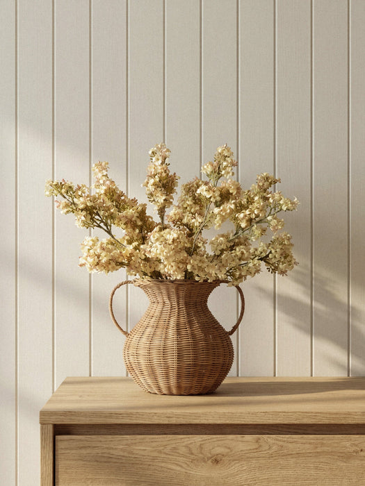 Elara Vase with Faux Blush Stems