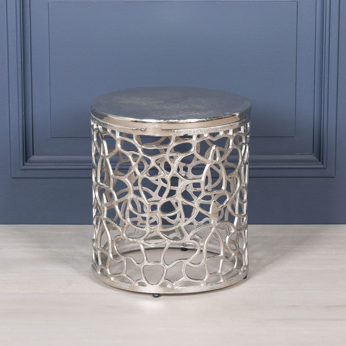 Aluminium Fretwork Side Table