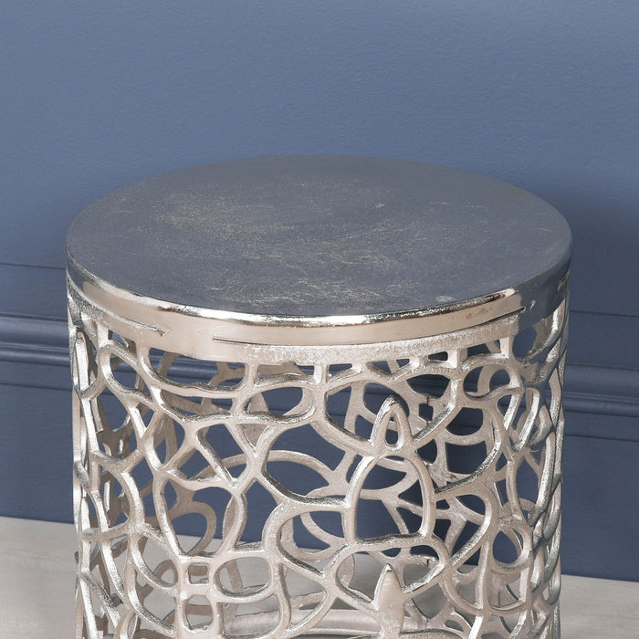 Aluminium Fretwork Side Table