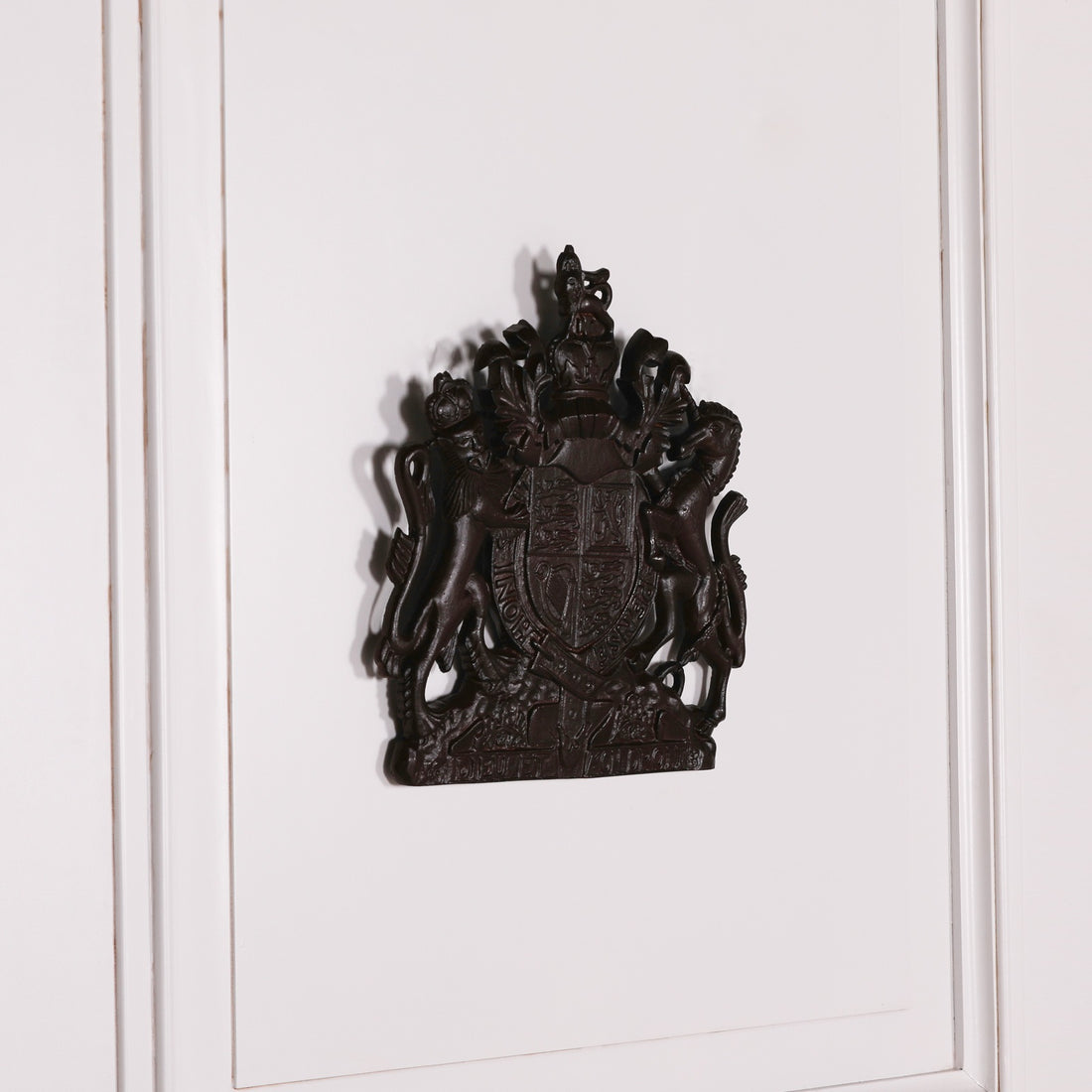 Rustic Iron Style 37cm Cast Metal Coat of Arms