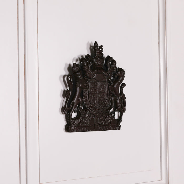 Rustic Iron Style 37cm Cast Metal Coat of Arms