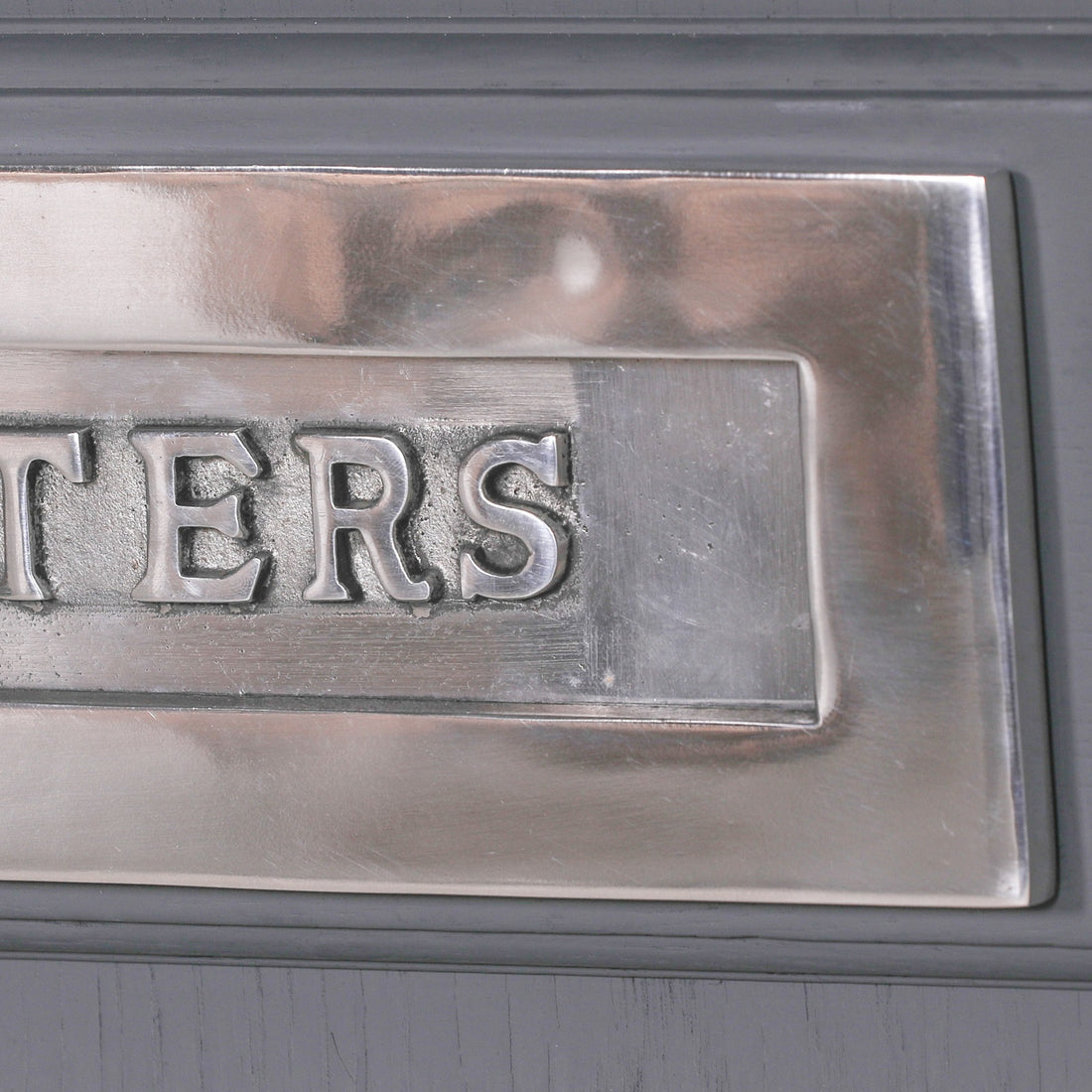 Aluminium Polished Door Letter Plate 12"