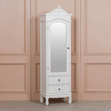 French White Armoire with Drawers