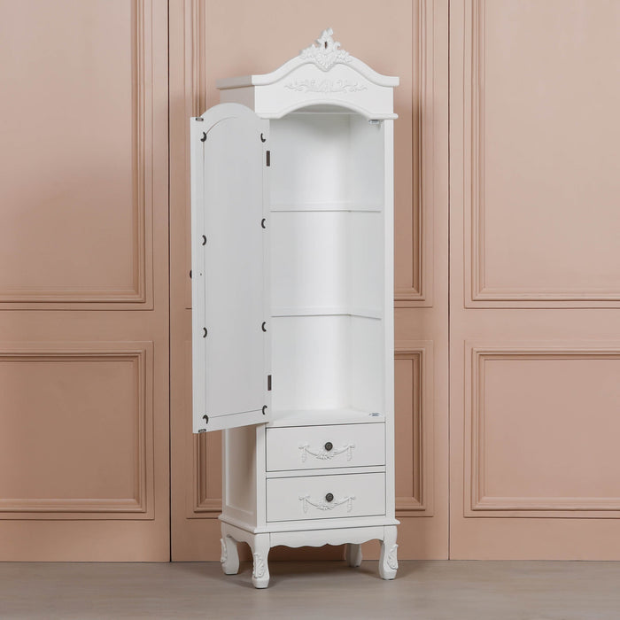 French White Armoire with Drawers