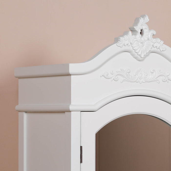 French White Armoire with Drawers