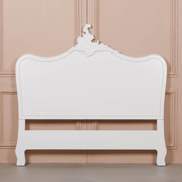 French White 5ft King Size Headboard