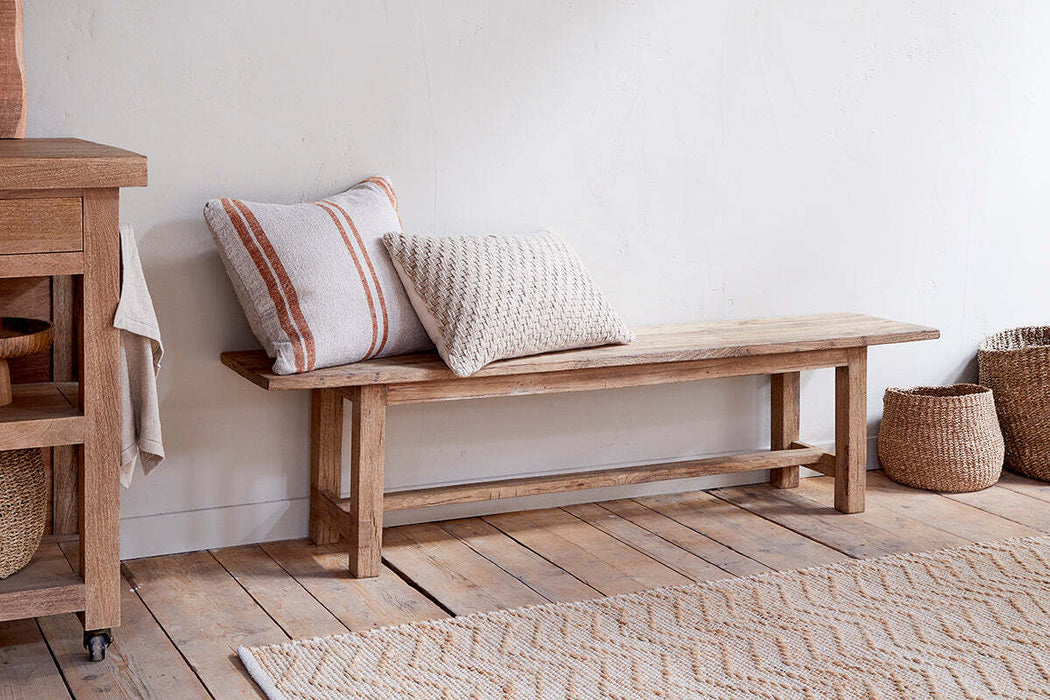 Fioni Reclaimed Wood Bench Natural