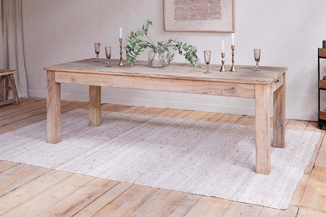 Fioni Reclaimed Wood Dining Table Natural