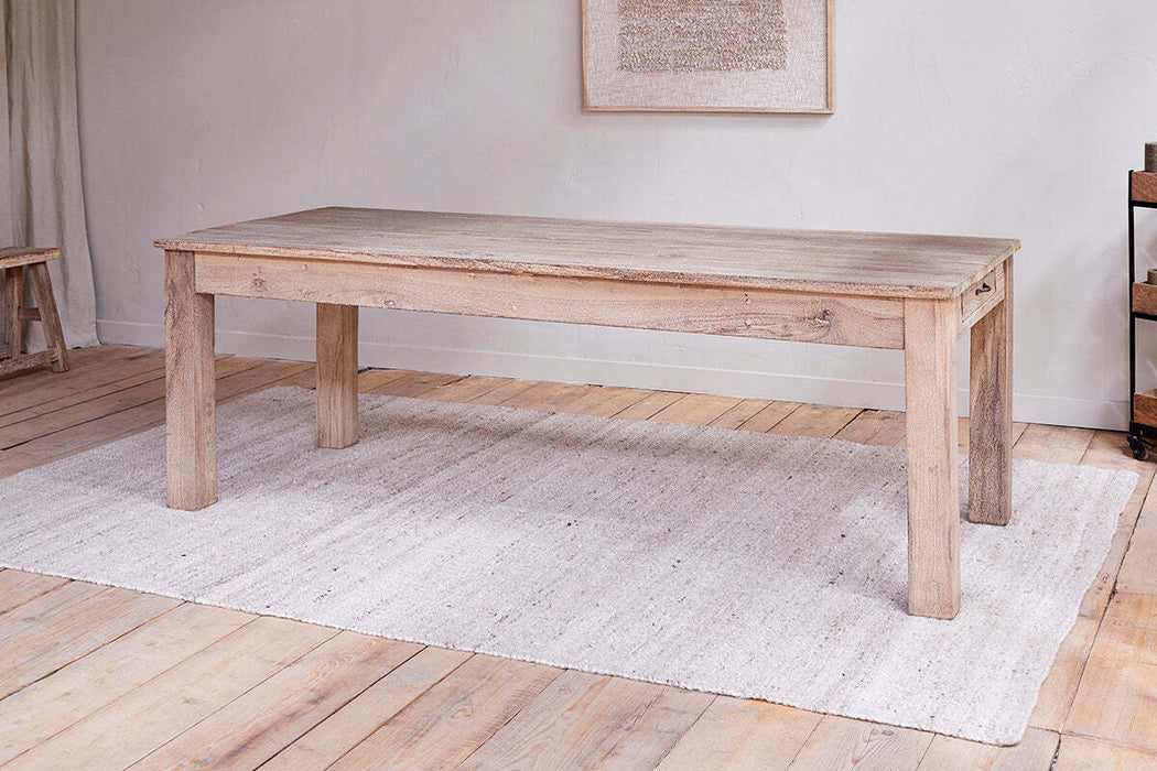 Fioni Reclaimed Wood Dining Table Natural