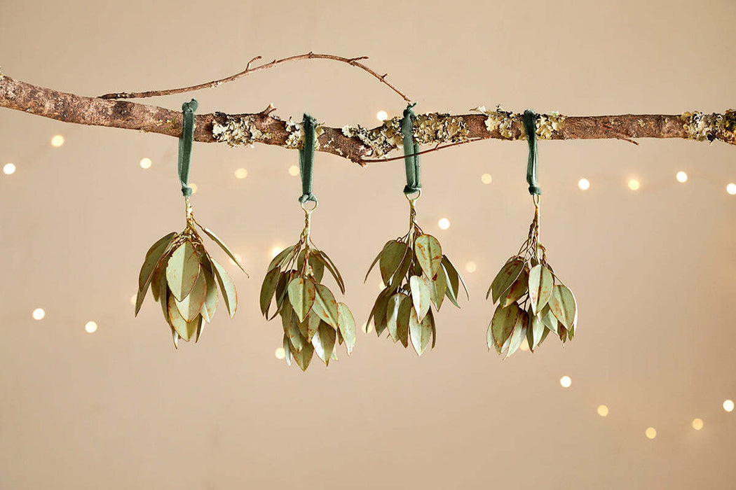 Geeti Baubles Soft Green Set Of 4