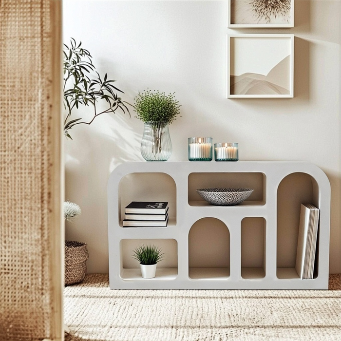 Geo Geometric Medium Sideboard Display Cabinet Bookshelf