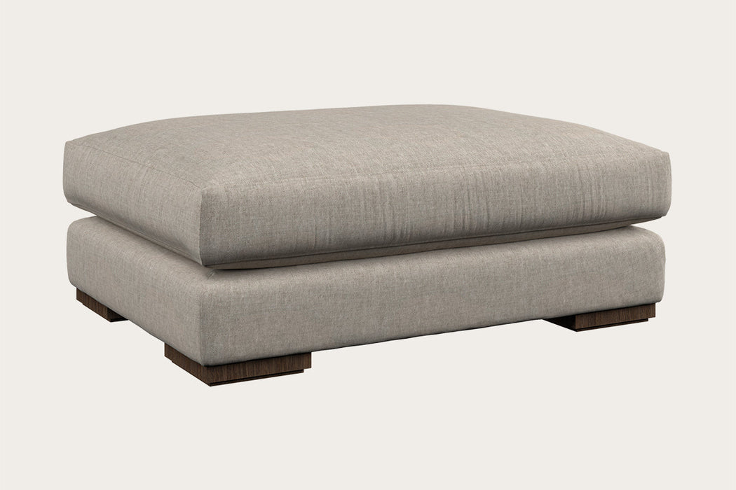 Guddu Grand Footstool Brera Linen Natural