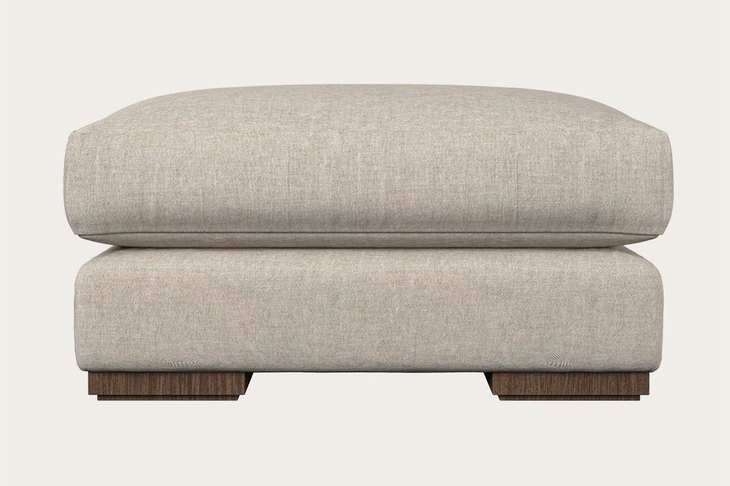 Guddu Grand Footstool Brera Linen Natural