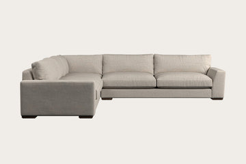 Guddu Grand Left Hand Corner Sofa - Brera Linen Natural