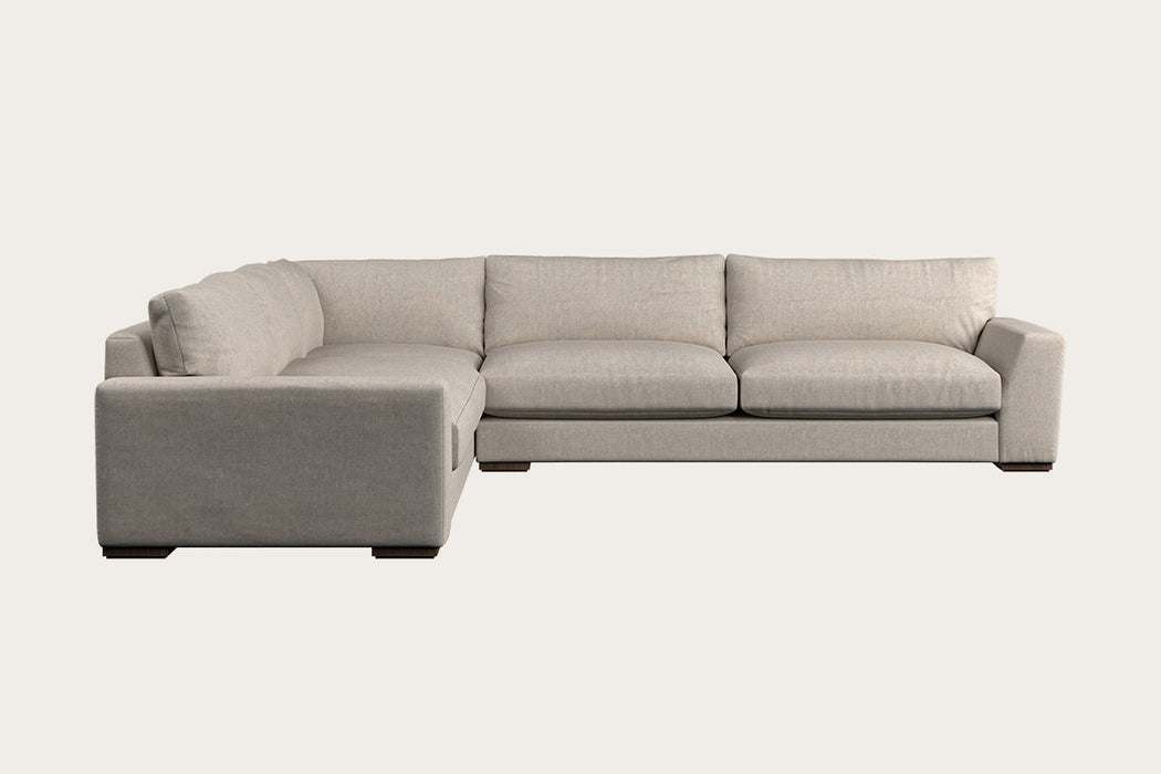 Guddu Grand Left Hand Corner Sofa Brera Linen Natural