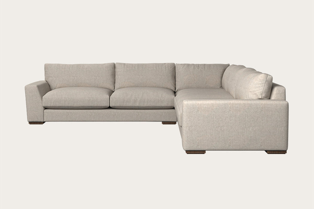 Guddu Grand Left Hand Corner Sofa Brera Linen Natural