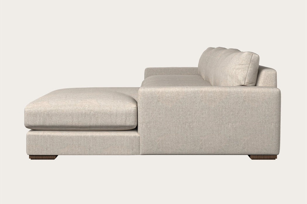 Guddu Grand Right Hand Chaise Sofa Brera Linen Natural
